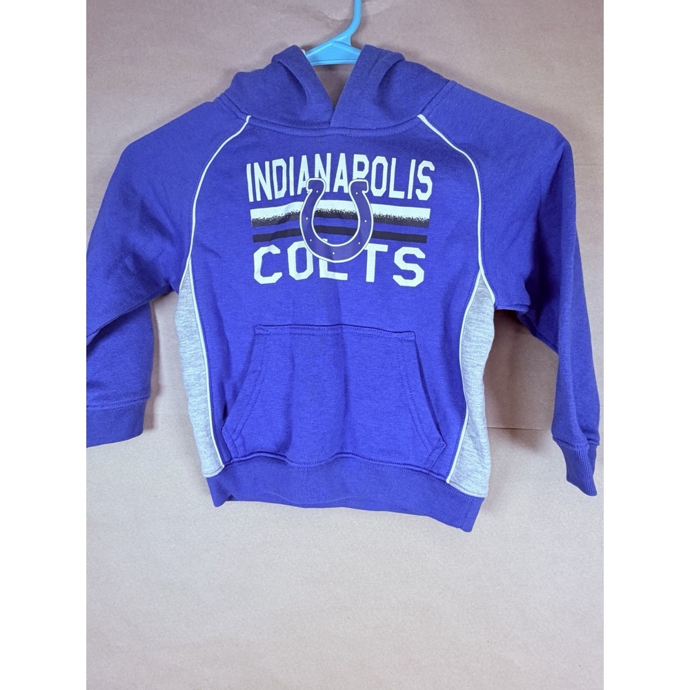 Indianapolis Colts Toddler 4T Pullover Hoodie Blue Gray NFL Football